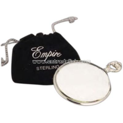 Sterling silver purse mirror