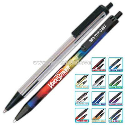 Stick pen with click action