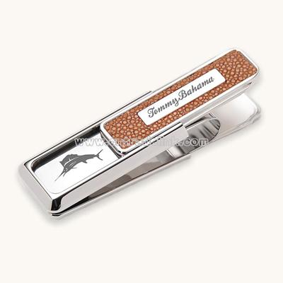 Sting Ray Rhodium Money Clip