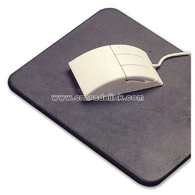 Stitched top grain leather mouse pad