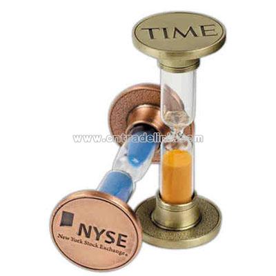 Stock 3 minute sand clock