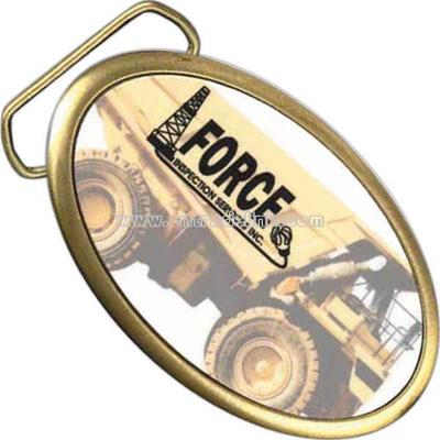 Stock shape belt buckle