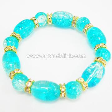Stone with golden rhinestone Bracelet