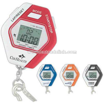 Stopwatch With Carabiner Clip Key Tag