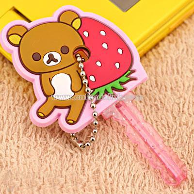 Strawberry Key Cover (Rilakkuma/Strawberry)