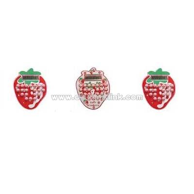 Strawberry Shape Cartoon Calculator