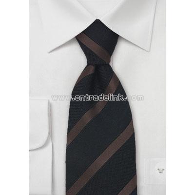 Striped Necktie From Silk and Wool by Cavallieri