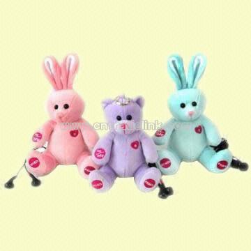 Stuffed and Plush FM Scan Radios with Earphone