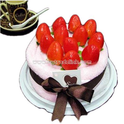 Super Strawberry Cake Gift Towel