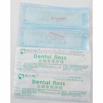 Supply orthodontic dental floss