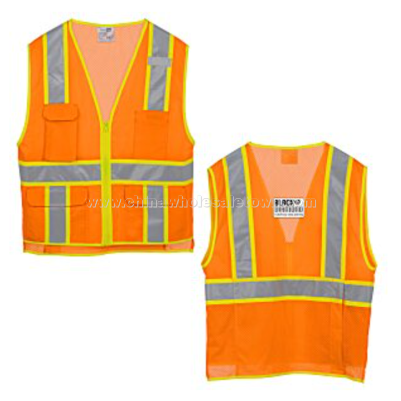 Surveyor Zippered Two-Tone Vest