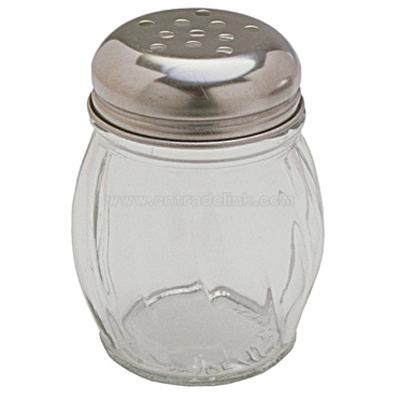 Swirl glass cheese shaker