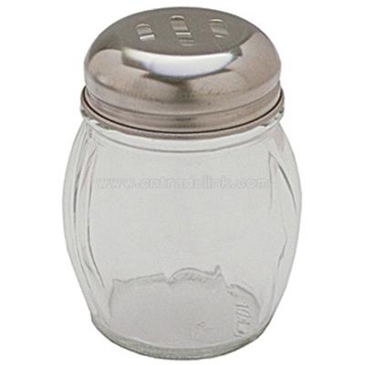 Swirl glass cheese shaker