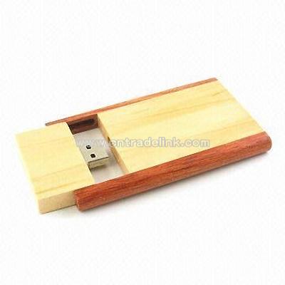 Swivel Design Wood USB Flash Drive