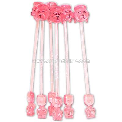 Swizzle Sticks Pink Poodle