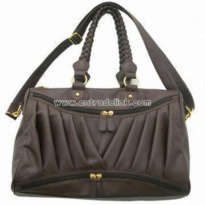 Synthetic Leather Shoulder Bag