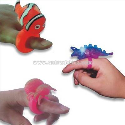 TPR Soft Toys-Flashing Animal Ring