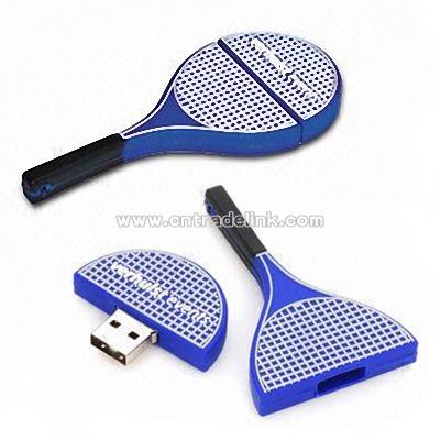 Tennis Racket Shaped USB Flash Drive
