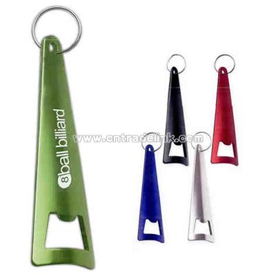 Tepee bottle opener key ring