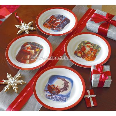 The Night Before Christmas Ceramic Dinner Plates