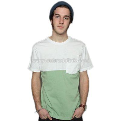 The Pocket Crew Block Tee in Rebel Green