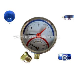 Thermometer with Pressure Gauge