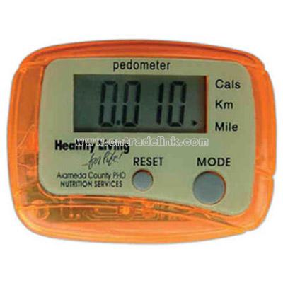 Three function pedometer