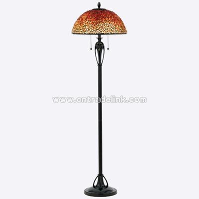 Tiffany Floor Lamp Burnt Cinnamon