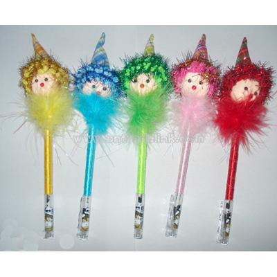 Tine Cap Moppet Wedding Feather Pen