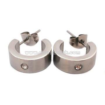 Titanium & Stainless Steel Jewelry Earrings