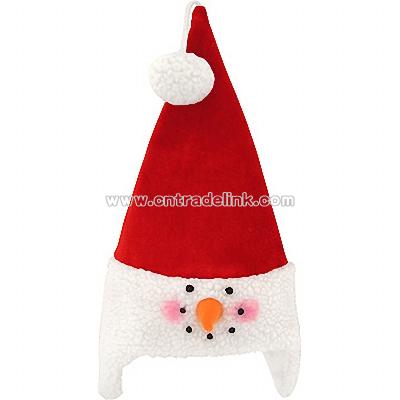 Toddler's Snowman Santa Hat