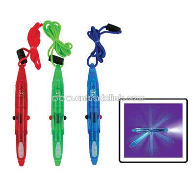 Translucent multi function LED ballpoint pen