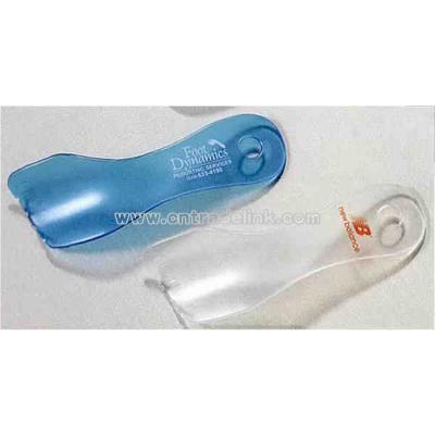 Translucent shoe horn