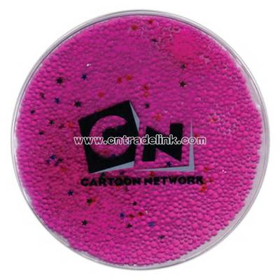 Translucent squishy liquid gel bead filled mouse pad