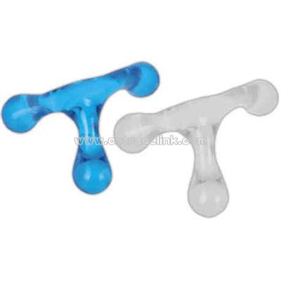 Translucent three legged massager