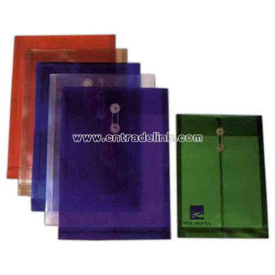 Translucent top open poly envelope document