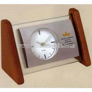 Triangular shape desk clock
