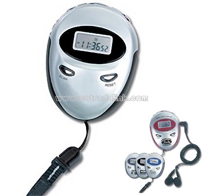 Triathlon FM Radio Clock Stopwatch