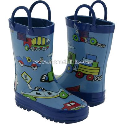 Truck Print Rainboots