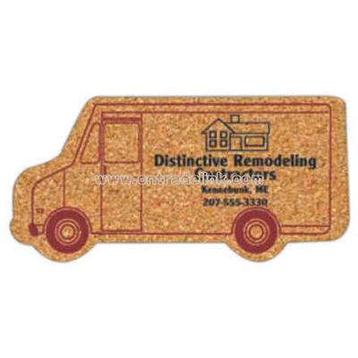 Truck cork coaster