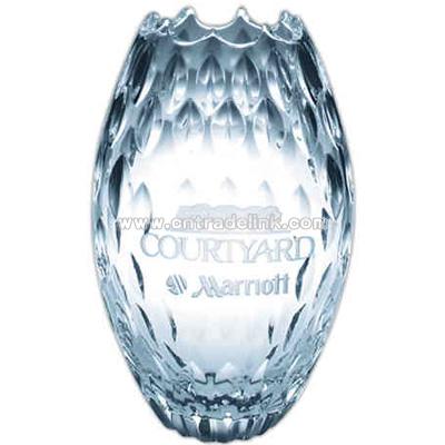 Twenty four percent lead crystal vase award