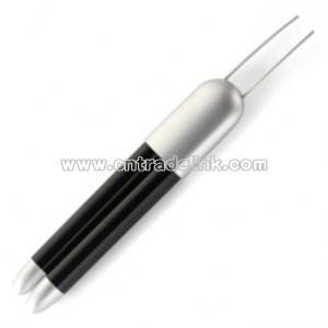 Twin ballpen and LED torch