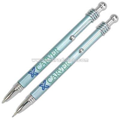 Twin set contain ballpoint pen and mechanical pencil