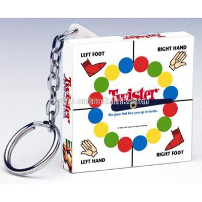 Twister Game Keychain