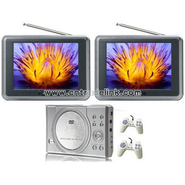 Two 7inch TV Monitor with DVD/Game