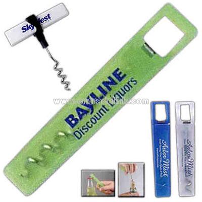 Two in one corkscrew / bottle opener