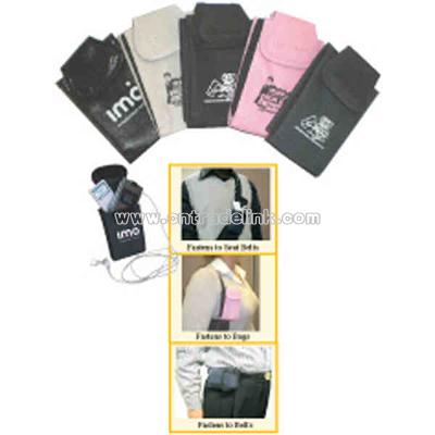 Two in one pouch to hold cellular phone and IPOD/MP3 player