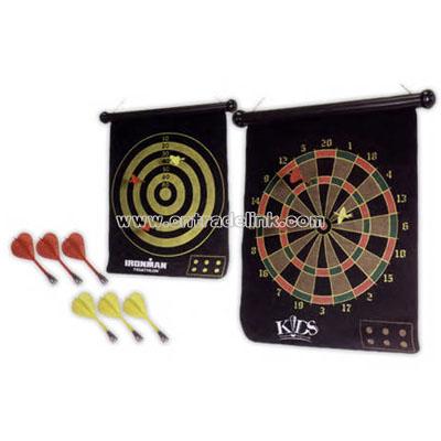 Two sided magnetic dart board