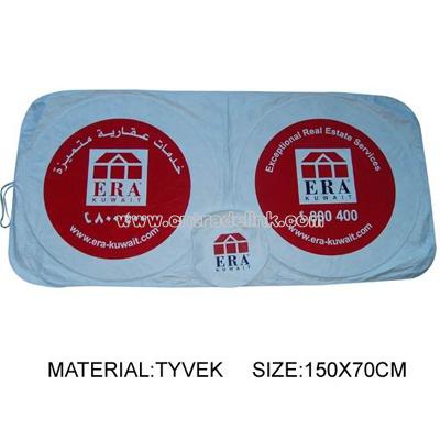 Tyvek Two Circles Car Front Sunshade