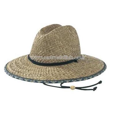 UPF 50+ Men's Straw Beach Sun Hat